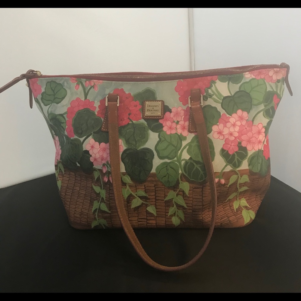 Dooney Burke floral tote